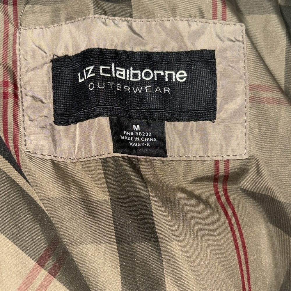 Liz Claiborne Quilted Button Front Chore Coat Jacket Size M - Picture 12 of 13